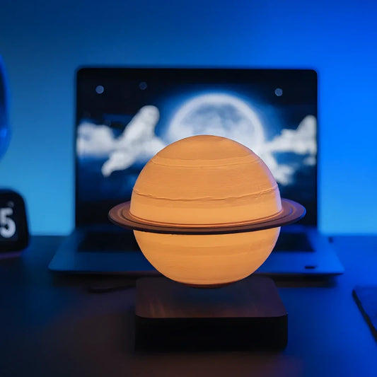 Ethereal Orbit Levitating Magnetic Floating Planet Lamp | Woodiny