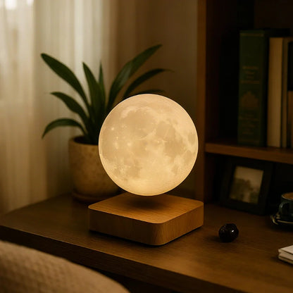 Levitating planet lamp bedroom decor – Woodiny