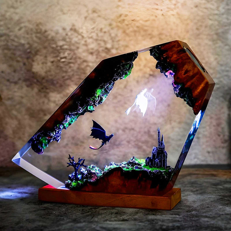 Dragon Realm LED lamp bedroom decor – Woodiny