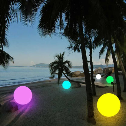 Outdoor sphere LED lamp evening glow – Woodiny
