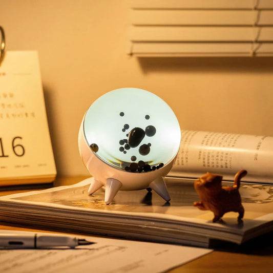 Ferrofluid Pulse Lamp Venom-Inspired LED Light | Woodiny