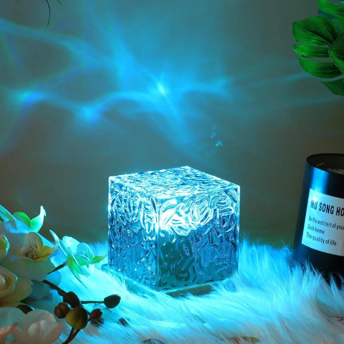 Water ripple light moving across a bedroom ceiling – Woodiny
