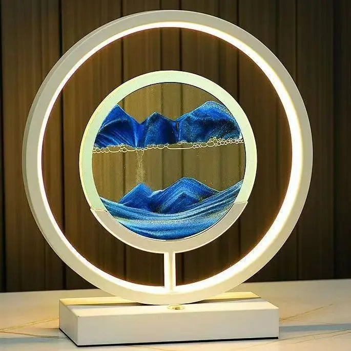 Horizon sunset LED lamp glowing – Woodiny