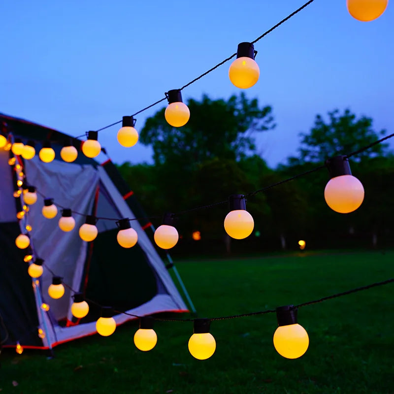 Solar String Lights Outdoor Waterproof LED Garden | Woodiny