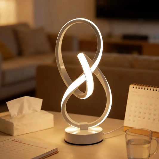Double helix LED lamp modern design – Woodiny