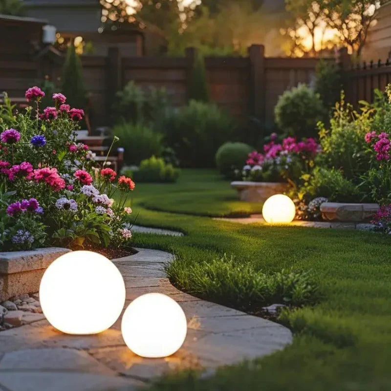 Sphere LED outdoor lamp patio – Woodiny