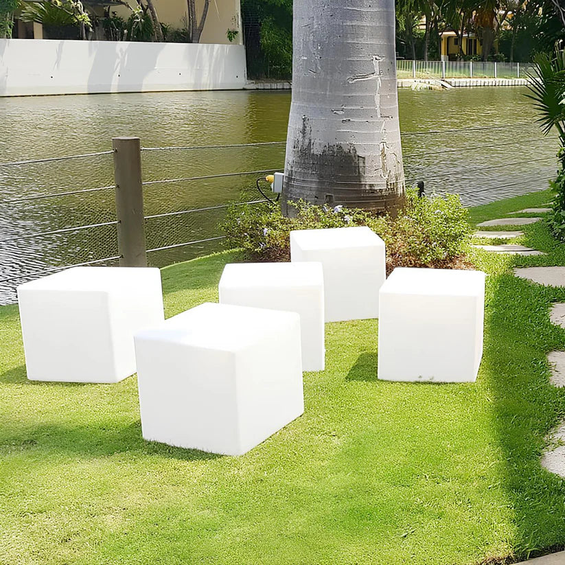 Cube garden lamp patio night glow – Woodiny