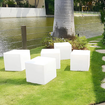 Cube garden lamp patio night glow – Woodiny