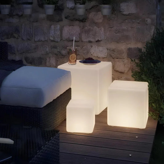 Cubic Modern LED Outdoor Garden Lamp | Woodiny